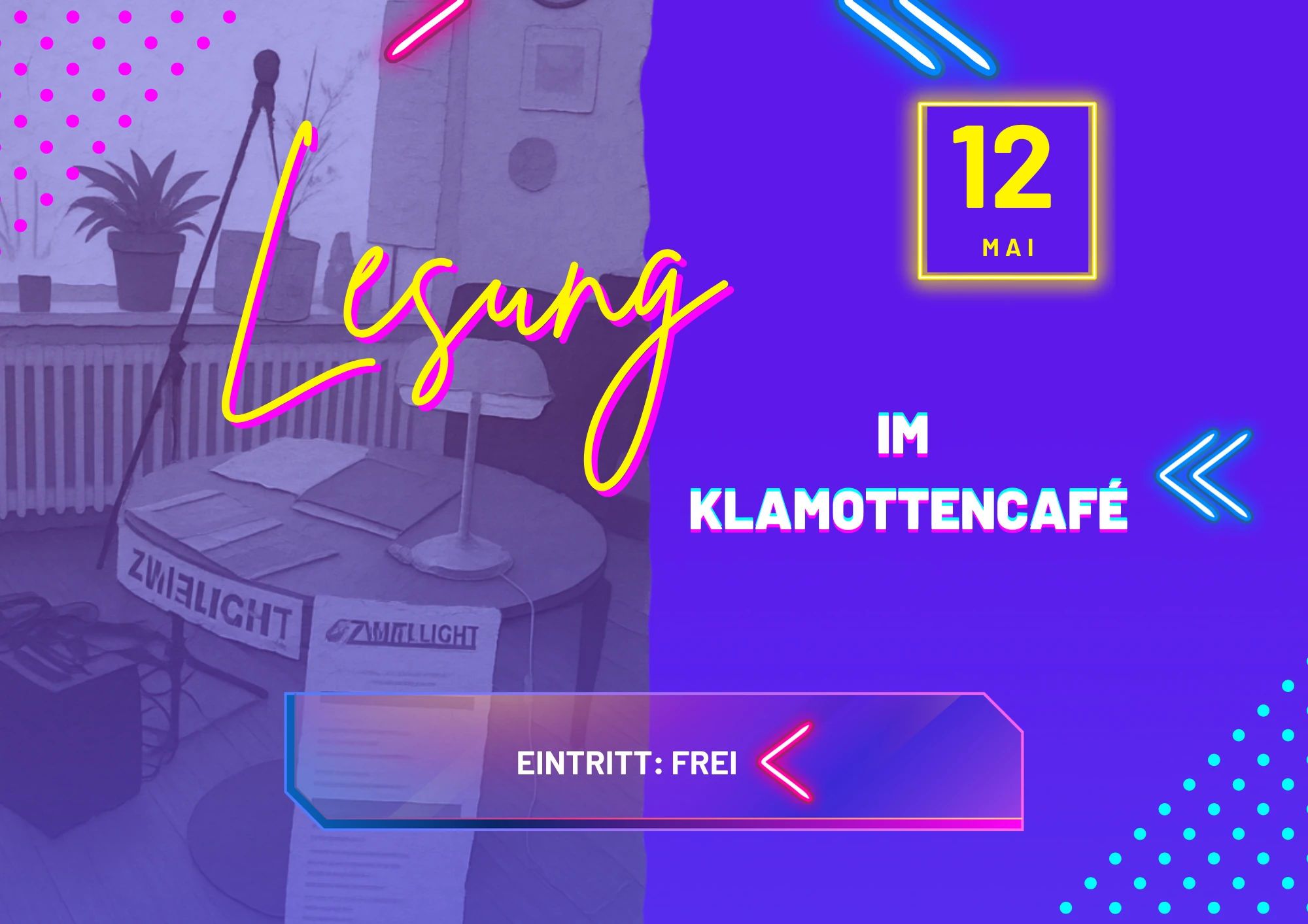 ZWIELICHT Lesung im Klamottencafé
